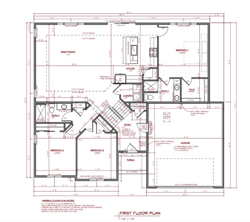 263 Cardinal Drive first floor plan