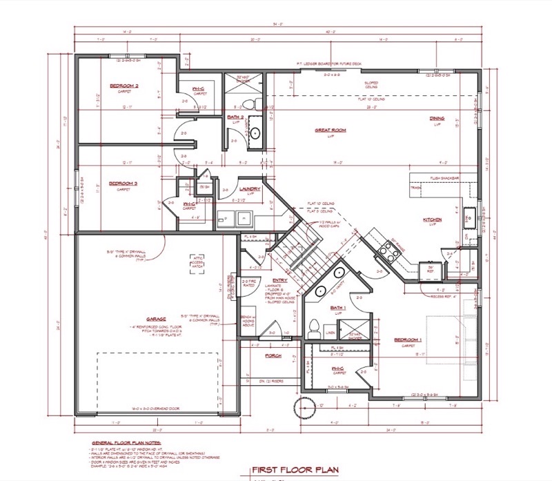 265 Cardinal Drive first floor plan